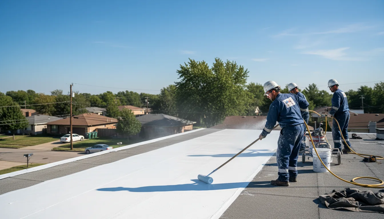 Commercial roof coating in Footville, WI near me